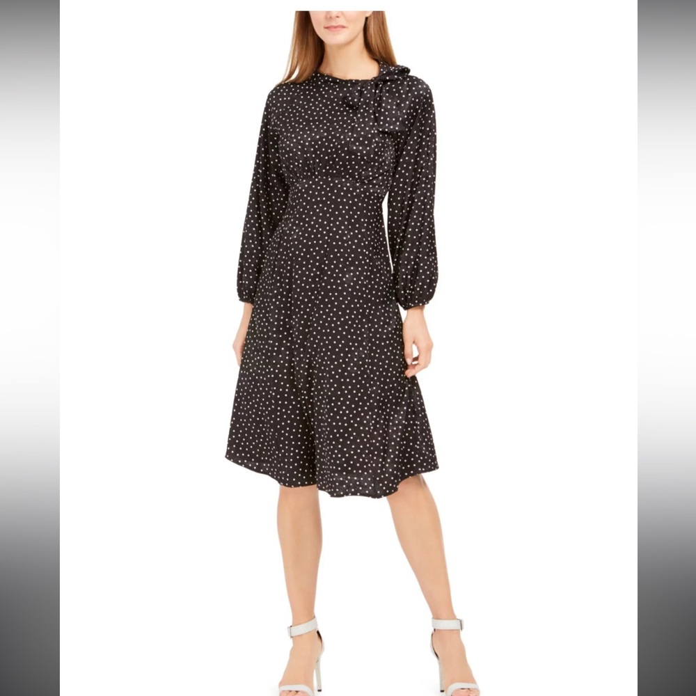 CK size 6 black long sleeve dress